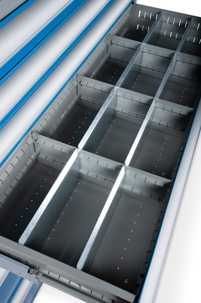 Modular Unit - 76"H x 18"D x 48"W with 5 modular drawers