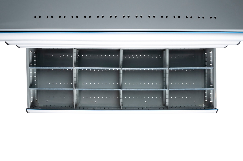 Modular Unit - 76"H x 18"D x 48"W with 5 modular drawers