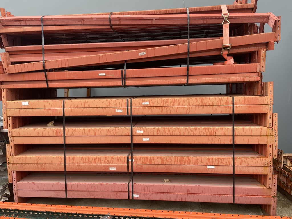 Used Beams: Redirack 08ft 9.25in(105-1/4in) long x 3in (Step) Orange
